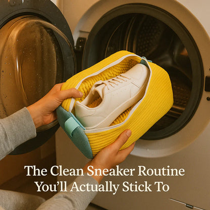 Shoe cleaning bag