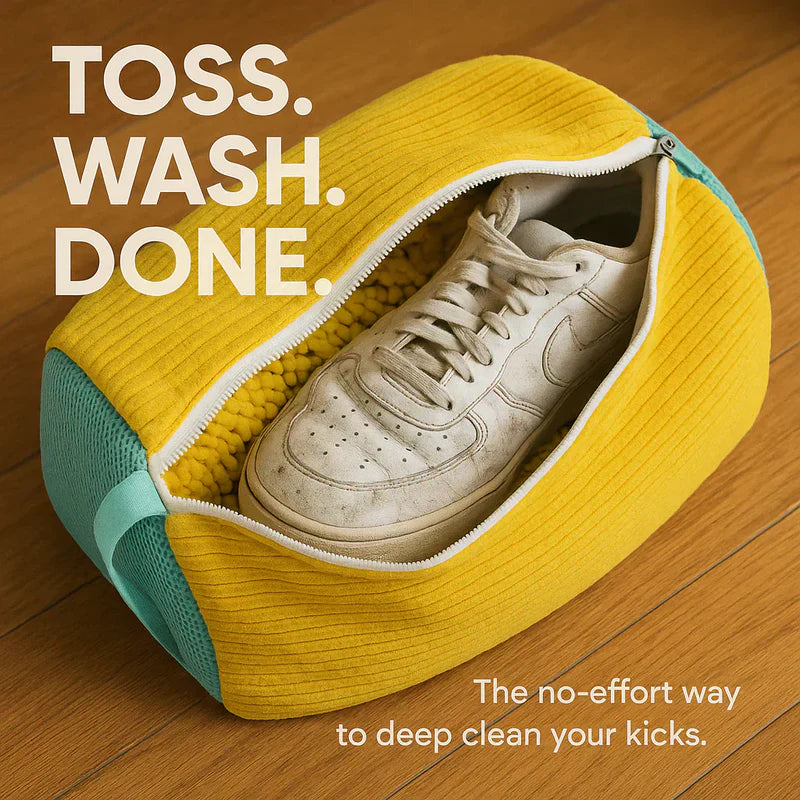 Shoe cleaning bag