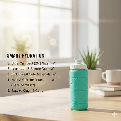 Foldable Water Bottle - 650 ML
