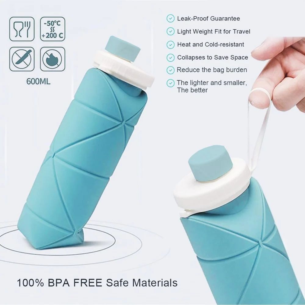 Foldable Water Bottle - 650 ML