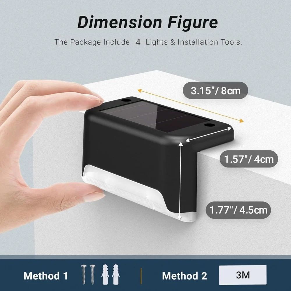 Solar step light ( Pack of 12 )