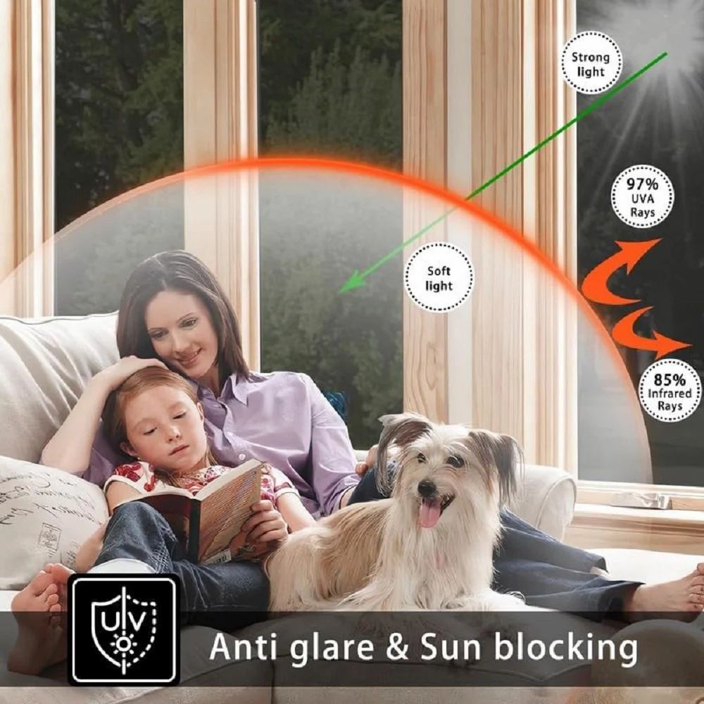 Blackout Window Film Dark for Privacy & Heat Blocking